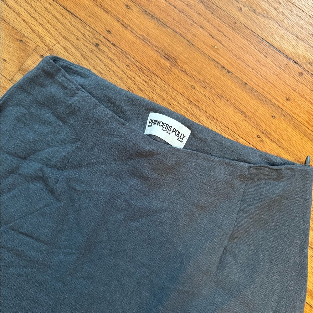 Princess Polly Grey Selby Mini Skirt